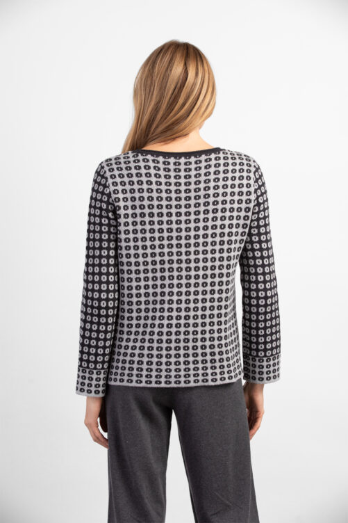 Habitat Double Knit Pullover- Black .  Habitat Style: 83610 BLK Back