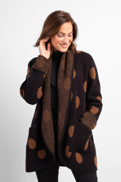 Habitat Cozy Cabin Cardigan- Black . Habitat Style: 87127 BLK