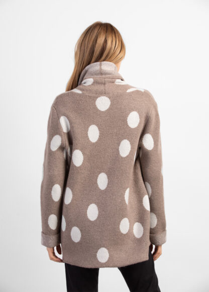 Habitat Cabin Knit Cardigan- Driftwood . Habitat Style: 87127 DWD Back
