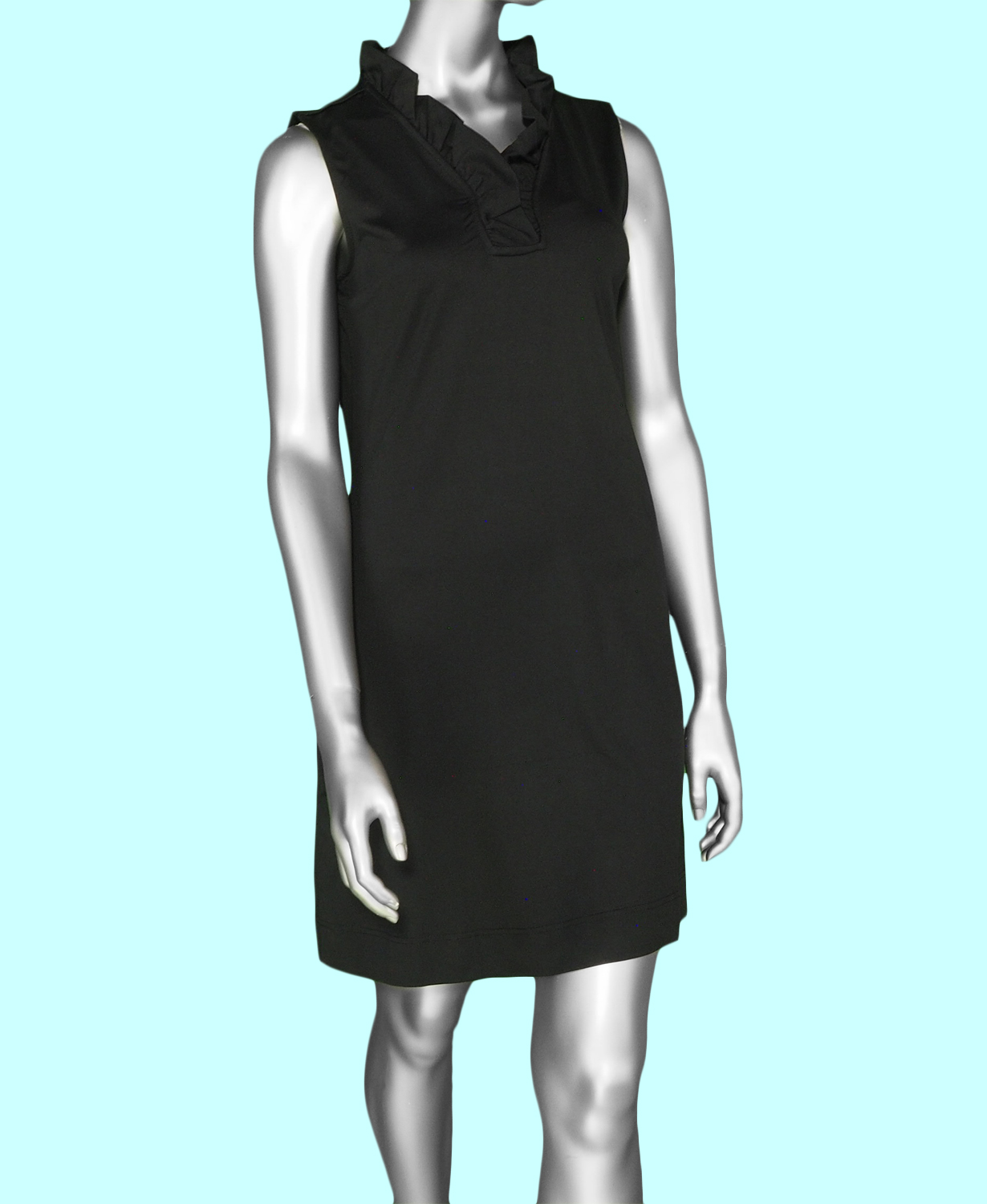 Lulu B Ruffle Neck Dress Black McClutchey s Store Since 1934