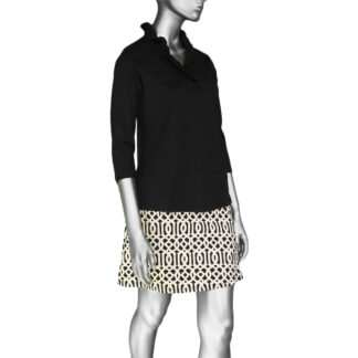 Lulu-B Zip Skort- Black & Khaki