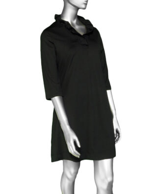 Lulu-B Ruffled Collar Dress- Black . Style: SPX4457S BlK 