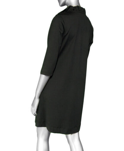 Lulu-B Ruffled Collar Dress- Black . Style: SPX4457S BlK Back