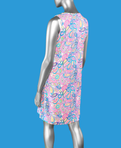 Lulu-B Open Cut Dress- Paisley .  Style: SPX4474P PSLY Back