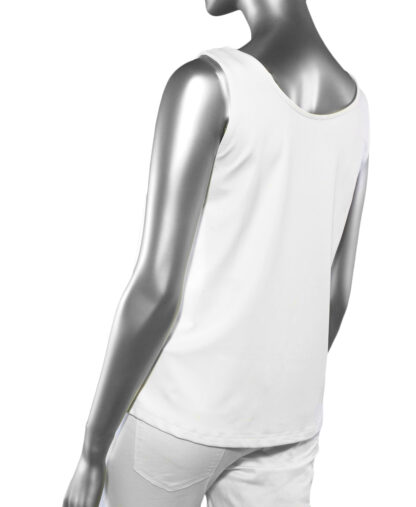 Lulu-B Tank Top- White . Style:  SPX 5075S White Back
