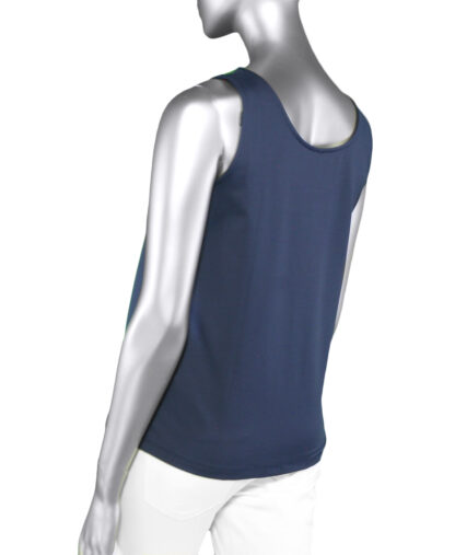 Lulu-B Tank Top- Navy. SPX 5075S Navy Back