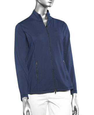 Lulu-B Zip Up Jacket- Navy .  Lulu-B Style: SPX7418 Navy