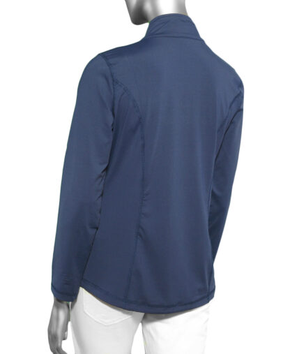 Lulu-B Zip Up Jacket- Navy .  Lulu-B Style: SPX7418 Navy Back