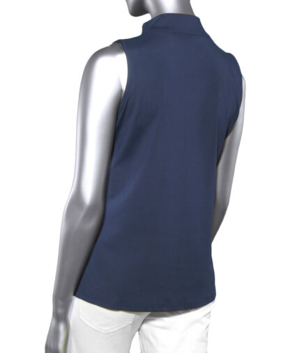 Lulu-B Zip Top- Navy .  Lulu-B Style: SPX5211 Navy Back