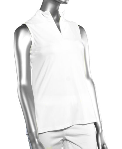 Lulu-B Zip Top- White. Lulu-B Style: SPX5211 White