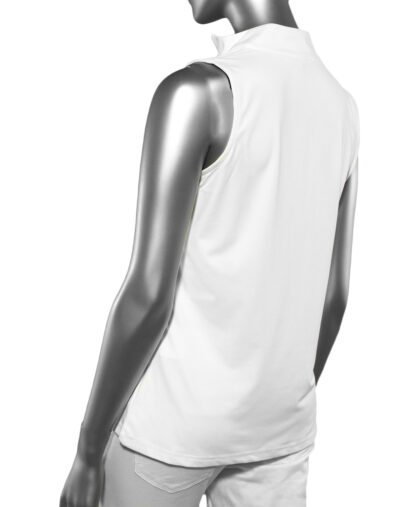 Lulu-B Zip Top- White. Lulu-B Style: SPX5211 White Back