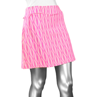 Lulu-B Zip Skort- Clear Pink & White . Style: SPX3148P DTLP