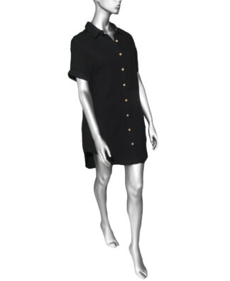 Tribal Dolman Sleeve Shirt Dress- Black . Tribal Style: 1656O-4555-0002