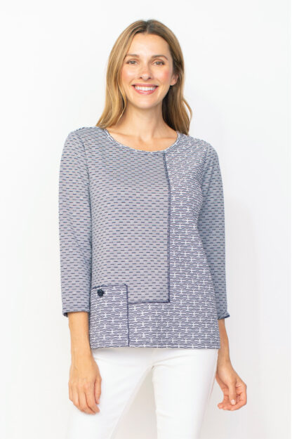 Habitat Double Face Pocket Pullover- Navy . Habitat Style: 51415 Navy