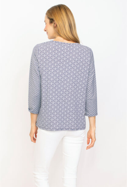 Habitat Double Face Pocket Pullover- Navy . Habitat Style: 51415 Navy Back