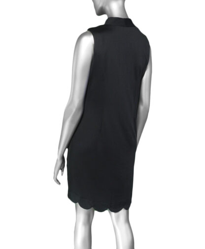 Lulu-B Scallop Neckline & Hem Dress- Black . Lulu-B Style: SPX4578S BLK Back