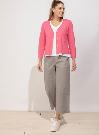 Escape Cotton Slub Easy Jacket- Watermelon . Escape Style: 10060 WTM