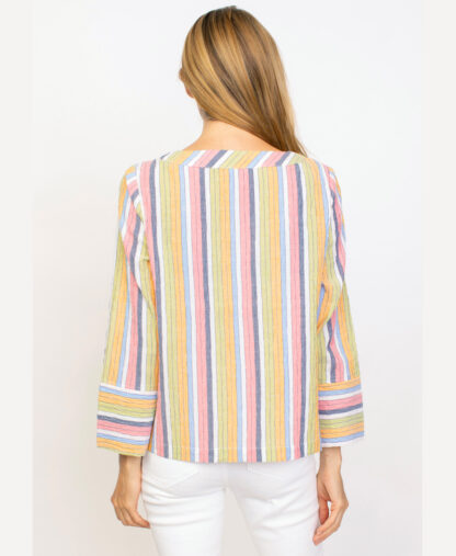 Habitat Fiesta Stripe Pullover- Multi . Habitat Style: 45315 Multi Back