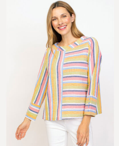 Habitat Fiesta Stripe Pullover- Multi . Habitat Style: 45315 Multi