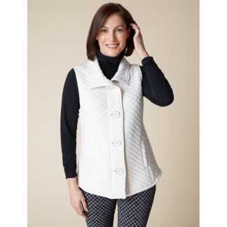 Habitat Quilted Knit Vest- Oatmeal .  Habitat Style: 53611 OAT
