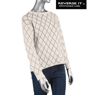 Tribal Reversible Sweater- MoonStone . Tribal Style: 1597O-576-3111 Front