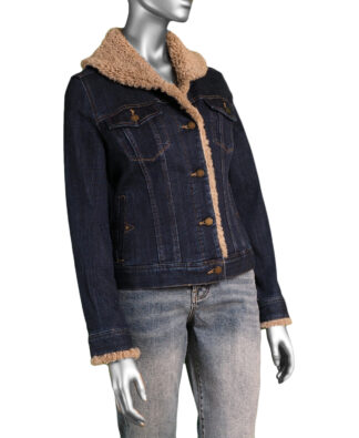 Liverpool Sherpa Collar Trucker Jacket- Rinse
