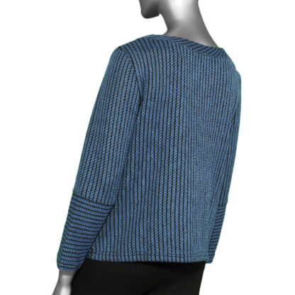 Habitat Tweedy Stripe Pocket Pullover- Denim - Image 2