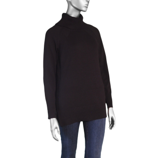 Tribal Sweater Cowl Neck- Black . Tribal Style: 1923O-133-0002