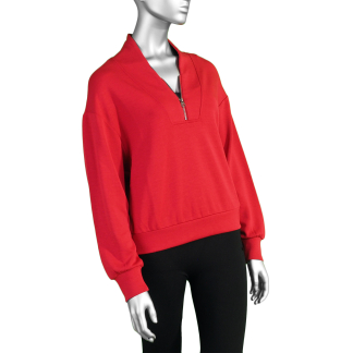 Tribal Dolman Top with Zipper- Scarlet . Tribal Style: 1893O-3390-1034