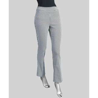 Tribal Pull-On Houndstooth Pant- Black . Tribal Style: 1879O-8064-0002