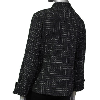 Habitat Women's Plaid Shape Pocket Jacket Black - Image 2