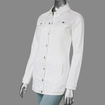 Tribal Maxi Jacket- White