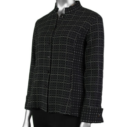 Habitat Women's Plaid Shape Pocket Jacket Black