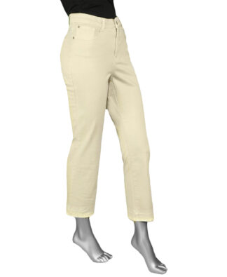 Tribal Sophia Hugging Microflare Crop- Bone