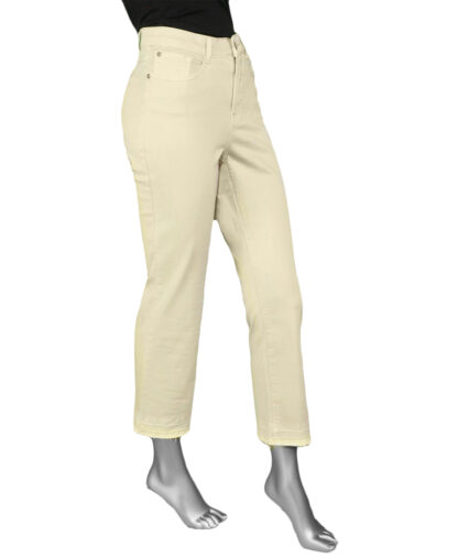Tribal Sophia Hugging Microflare Crop- Bone