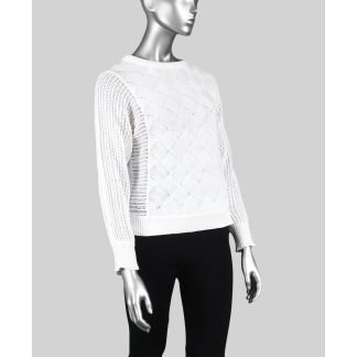 Tribal Dolman Crew Neck Sweater- Eggshell . Tribal Style: 5551O-4632-1397