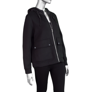 Tribal Hooded Zip Up Jacket- Black . Tribal Style: 7965O-4883-0002