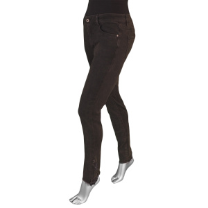 Charlie B Fringed Tulip Back Hem Pant- Charcoal. Charlie B Style: C5567/551C Side