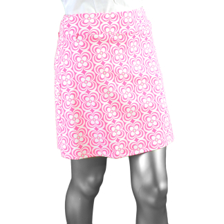 Lulu-B Zip Skort- Daisy Geometric Pink . Style: SPX3148 DGPP