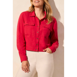 Tribal Button Front Jacket- Cherry . Tribal Style: 2152O-4525-1150