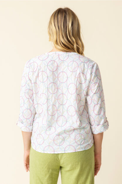 Habitat Full Circle Tie Front Shirt- White . Habitat Style: 47754 White Back