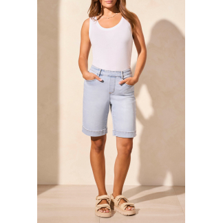 Tribal Audrey Pull-On Bermuda- Light Surf . Tribal Style: 5709O-2020-1945