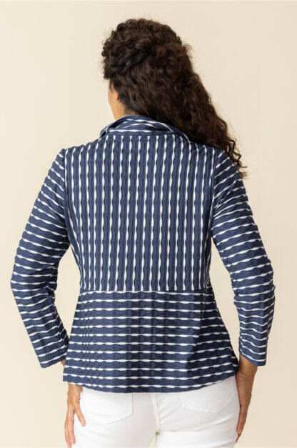 Habitat Newport Knit Downtown Jacket-Navy . Habitat Style: 57105 Navy Back