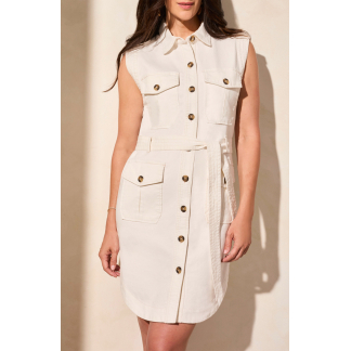 Tribal Cargo Dress- Coco Milk . Tribal Style: 5737O-5228-3168