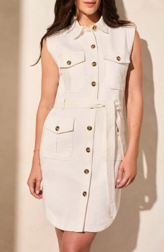 Tribal Cargo Dress- Coco Milk . Tribal Style: 5737O-5228-3168