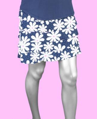 Lulu-B Cha Cha Skort- Daisy Navy