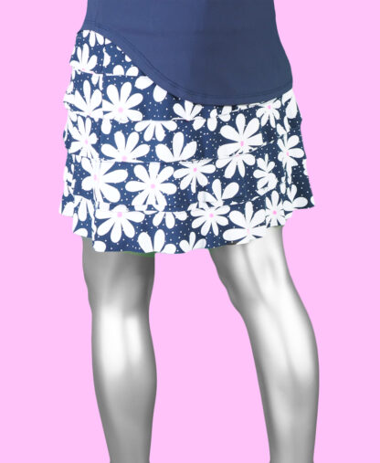 Lulu-B Cha Cha Skort- Daisy Navy - Image 2
