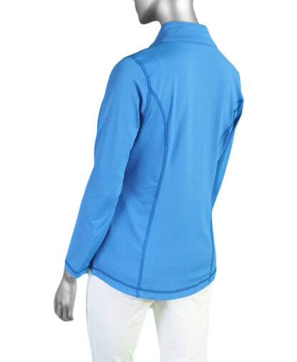 Lulu-B Zip Up Jacket- Blue . Style: SPX7418 BLU Back