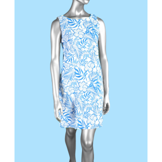 Lulu-B Travel Dress-  Spring Bouquet Deep Sea . Style: SPX4426P SBPR