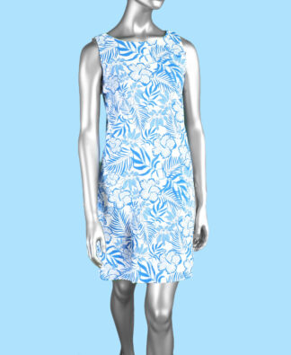 Lulu-B Travel Dress-  Spring Bouquet Deep Sea . Style: SPX4426P SBPR